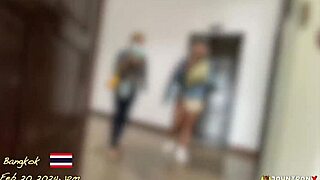 Young thai milf in bodysuit gets creampie from interracial pov