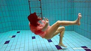 Hot Deniska, are you stripping naked underwater?