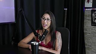 Brazilian Beauty Luciana Picchi Loves Being Dominated But Hates Dominating, Posing In Sheer Red Lingerie For Sexy Magazine Cover