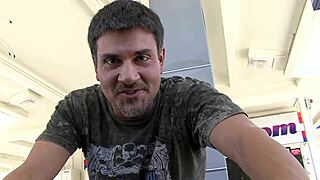 Black-Haired Slut in High Heels Fucked by Big Cock