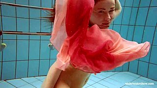 Hot Deniska, are you stripping naked underwater?