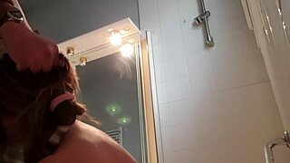 Slave in training with riding crop, bound and humiliated in homemade bondage session.