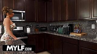 Pornstar milf fucked in missionary and doggystyle, creampied