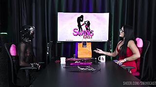 Ramona 69 swing with Tiffany Rocha sheer red 😘