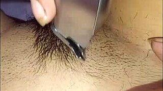 neighbor shaves my private area, check the result