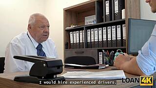 Horny teen Mina K shows body for loan 😏