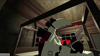 Masked Person Approaches Resting Cosplayer