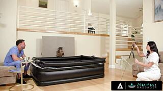 nuru massage: sexy gal ritchie teaching the best techniques?