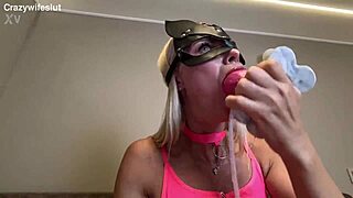 Crazywifeslut says, 'Stuff both my holes with knot dildo and creampie me.'