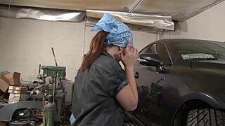 Stephanie tripp gets her hairy pussy pounded in a sauna