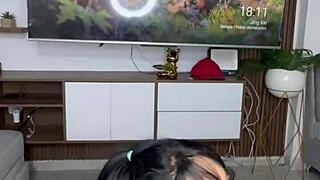 Beautiful Latina Plays With Dildos