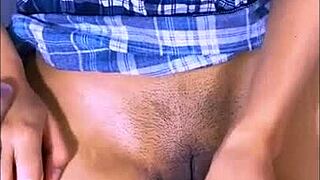 Flirty upstairs neighbor always smiles coyly