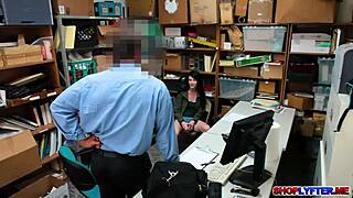 Shoplyfter Alex Harper Gets Titty Fucked And Humiliated In Office