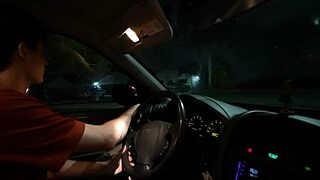 Hitchhiking Slut Thanks Fat Cock For A Ride!