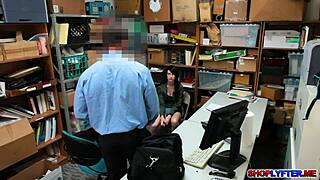 Shoplyfter Alex Harper Gets Titty Fucked And Humiliated In Office