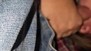 Full Blowjob at Concert in Truck