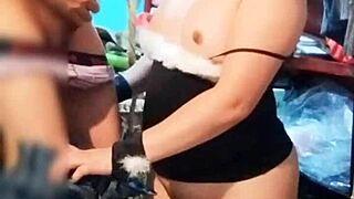 My neighbor surprisd me entering while i was dressing to go as a whore and ends up licking my ass i suck his dick