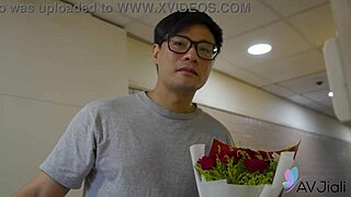 Cheating Asian girl Stacy bent over for intense doggystyle action