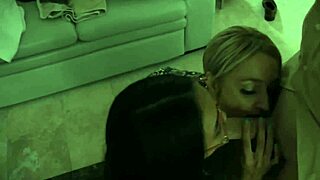 young girl in physical bonding exercise with older couple during hardcore group session