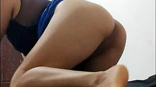 why is she masturbating so excitedly in her lingerie?