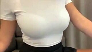 Mature Woman In Short Skirt Reveals Her Bra During Intimate Massage Session