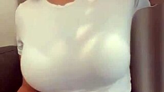 Mature Woman In Short Skirt Reveals Her Bra During Intimate Massage Session