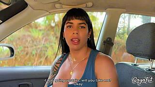 hopping in his car for public sex with my big ass