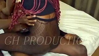 Real african couple enjoying each others bodys hot foreplay
