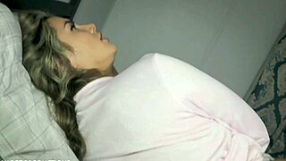 Sharing a cozy bed with attractive mature woman misty