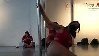 emotional striptease pole dance by diosa argenta undressing