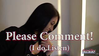 Skinny Inked Brunette Ashley Wolf Rubs Pussy And Tits With Big Dildo