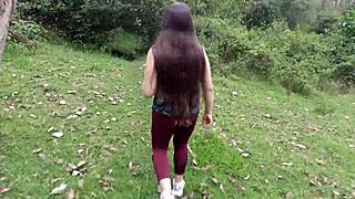 Amateur Desi Bhabhi Exhibits in Forest, Gets Tits Ass and Huge Vagina Groped