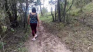 Amateur Desi Bhabhi Exhibits in Forest, Gets Tits Ass and Huge Vagina Groped