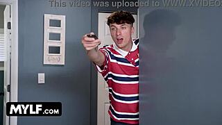 Remote Control Fantasy Stepdaughter Fucks Hijab Stepmom In The Kitchen