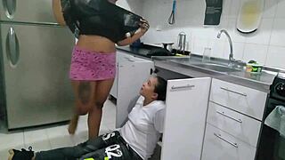 i hired a plumber to fix the pipe, but he ended up fucking my big ass