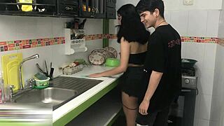 Horny girl rides cock with intense passion