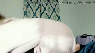 Sharing a cozy bed with attractive mature woman misty