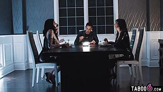 Manipulating three taboo girls in vr shared dream with big cocks