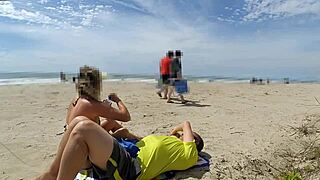 Stranger milf makes me cum in public