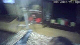 behind the scenes, glasses cam catches interracial doggystyle sex unfolding