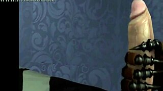 toy freddy in lesbian toy play session