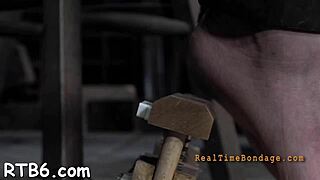 naughty chick gets her tits tormented hard