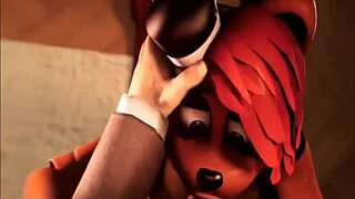 toy freddy in lesbian toy play session