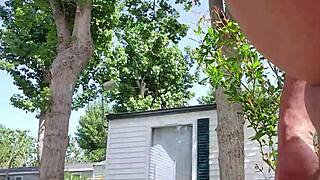 i take a morning risk strolling naked through the campsite