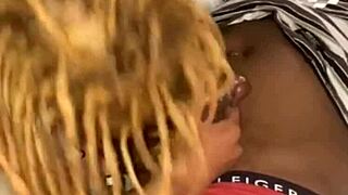 spaghetti rigatoni blowjob with homies in the room, couldn't get hard