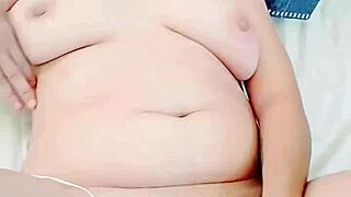 Savory masturbation with this huge dildo makes me cum twice, you have to see my rich milk