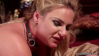 Teen and milf dominate in intense bdsm threesome