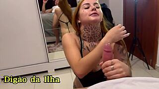 Redhead Sucks And Cums On Big Cock