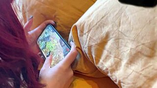 she got fucked while playing her game