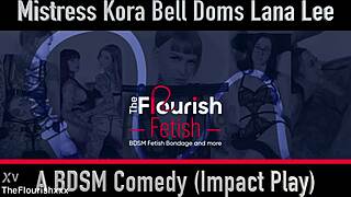 mistress kora bell domination of lana lee on flourish fetish